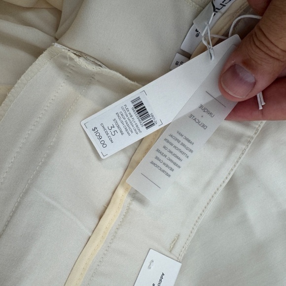 NWT Chico's Flex WB Fly Front Cotton Sateen Crop US 18 - Picture 6 of 9